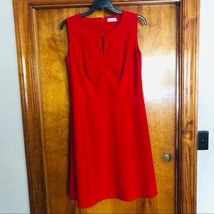 Women’s Calvin Klein Red Sleeveless Dress